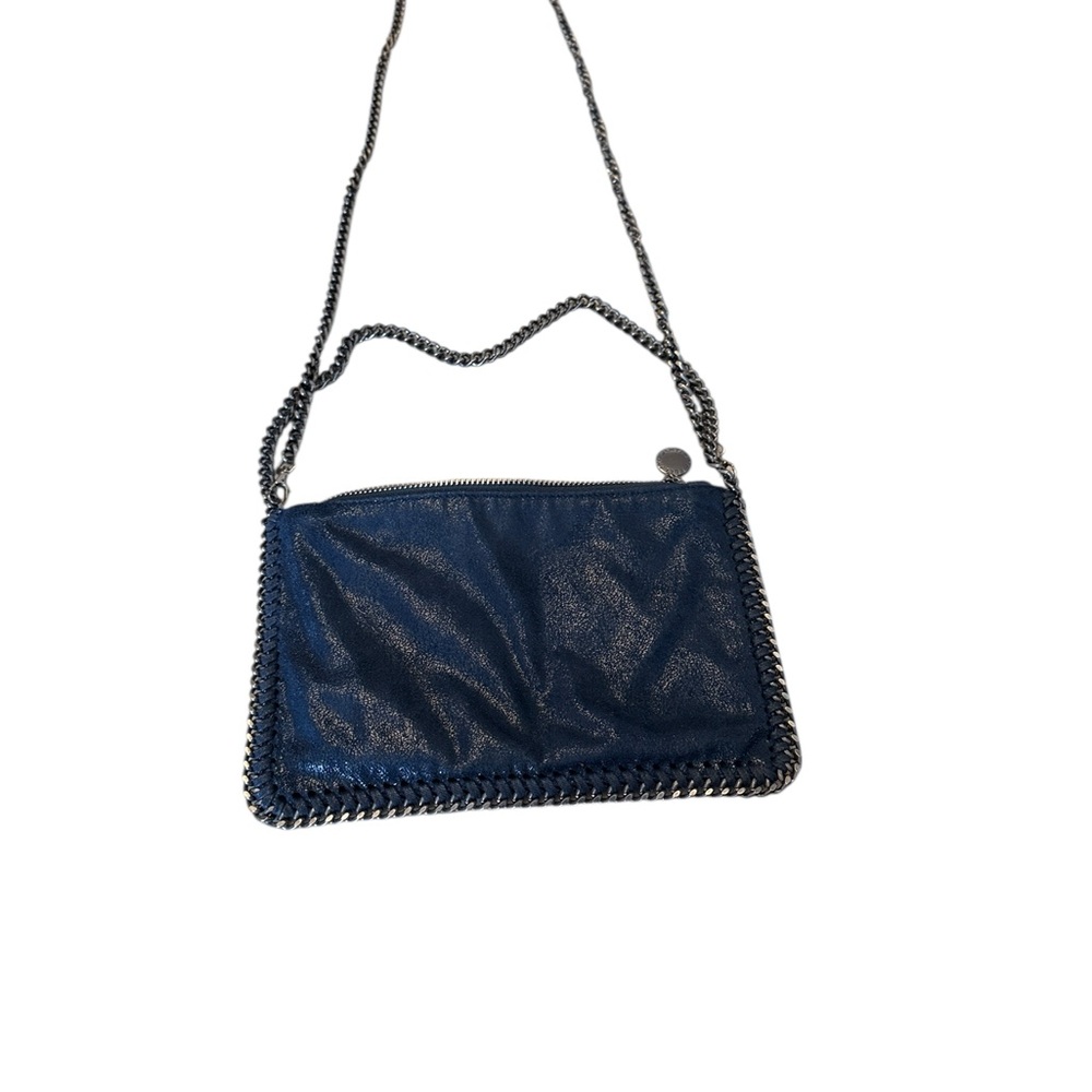 Stella McCartney Navy Chain Shoulder Bag